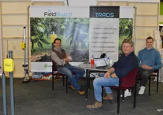 Marcel Booms, Franklin Stump en Ivo Mengerink van ESTEDE. ESTEDE is gespecialiseerd in meetapparatuur voor Klimaat, bodem, licht, water en voedingstoffen in de agrarische sector